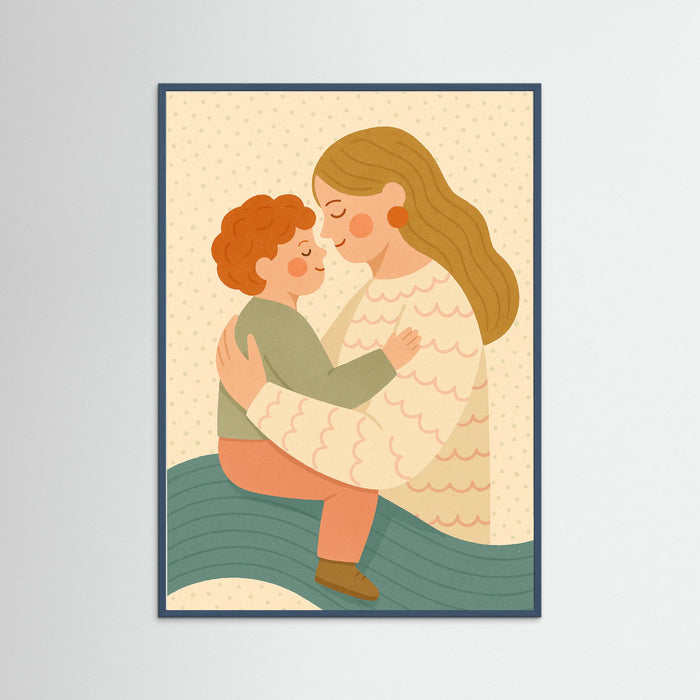 Teal Wood Embrace Joy