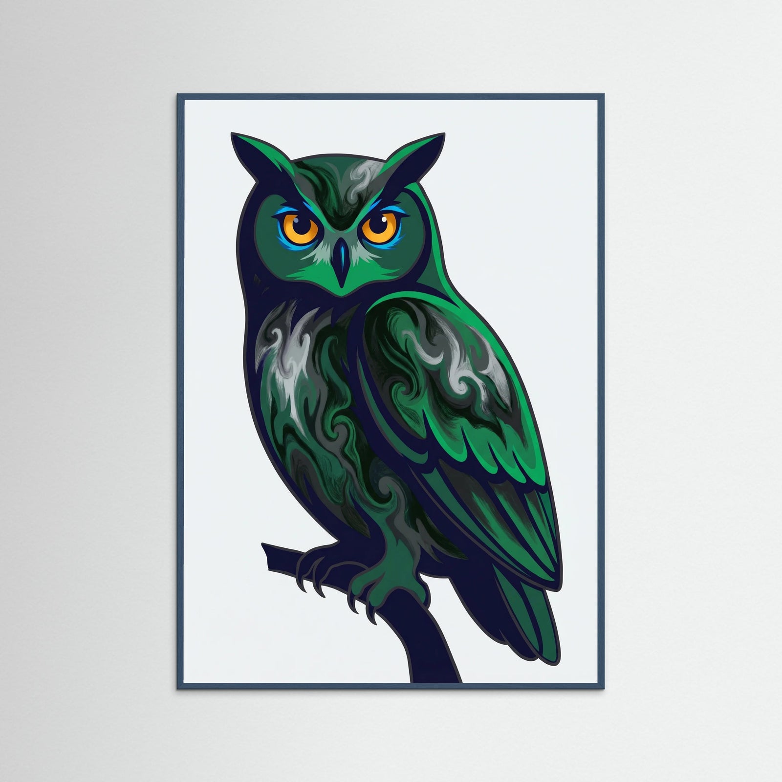 Teal Wood Emerald Gaze