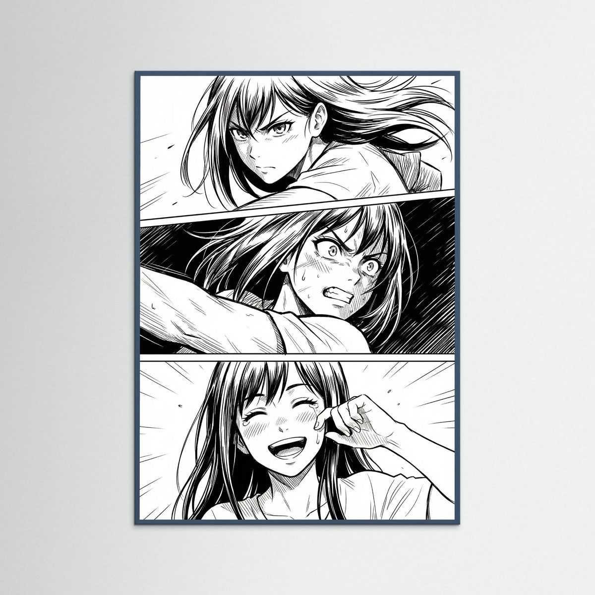 Teal Wood Emotional Manga Gaze