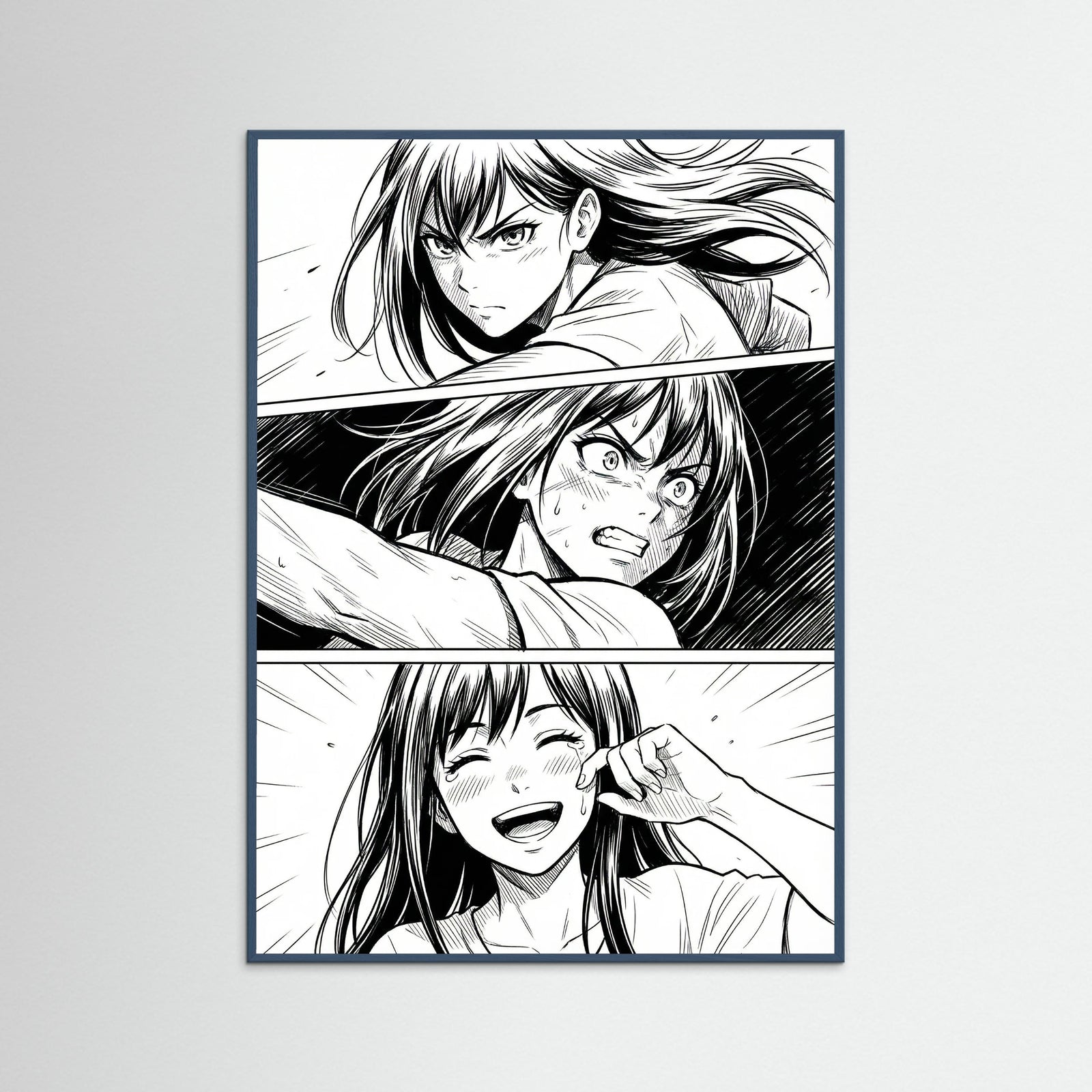 Teal Wood Emotional Manga Gaze