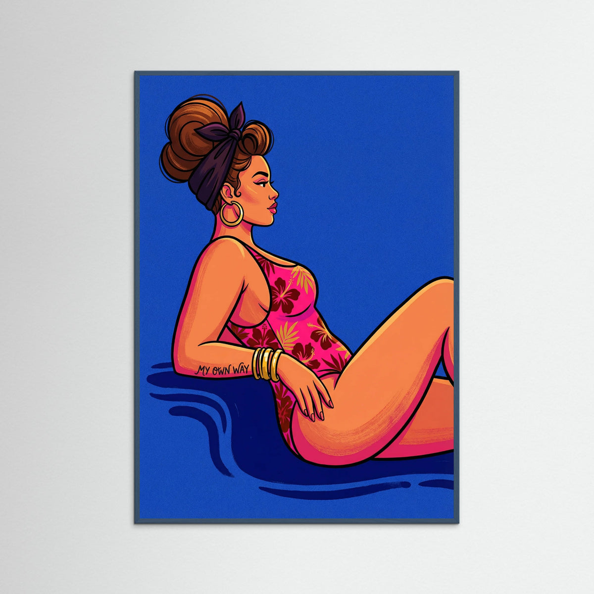 Teal Wood Empowered Silhouette