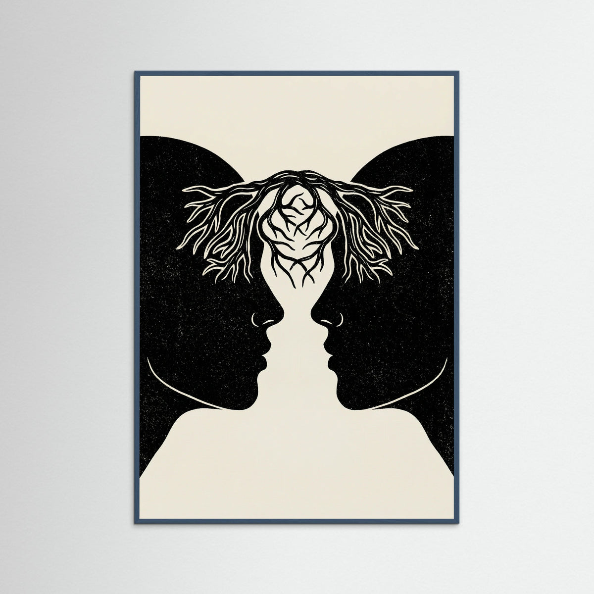 Teal Wood Entwined Connection