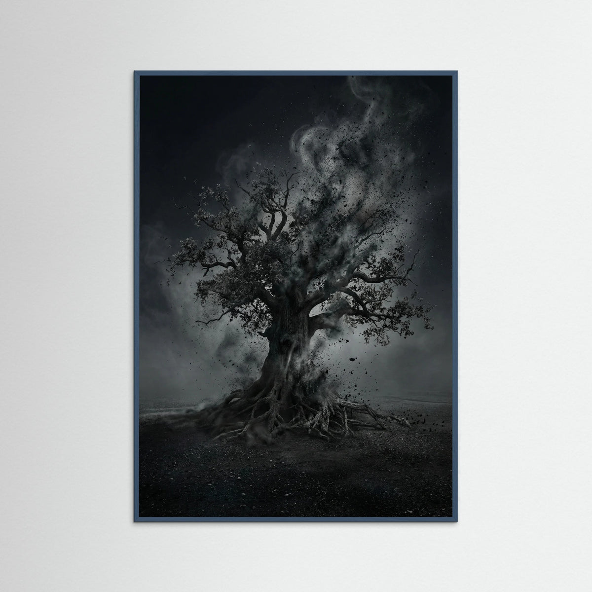 Teal Wood Ephemeral Form