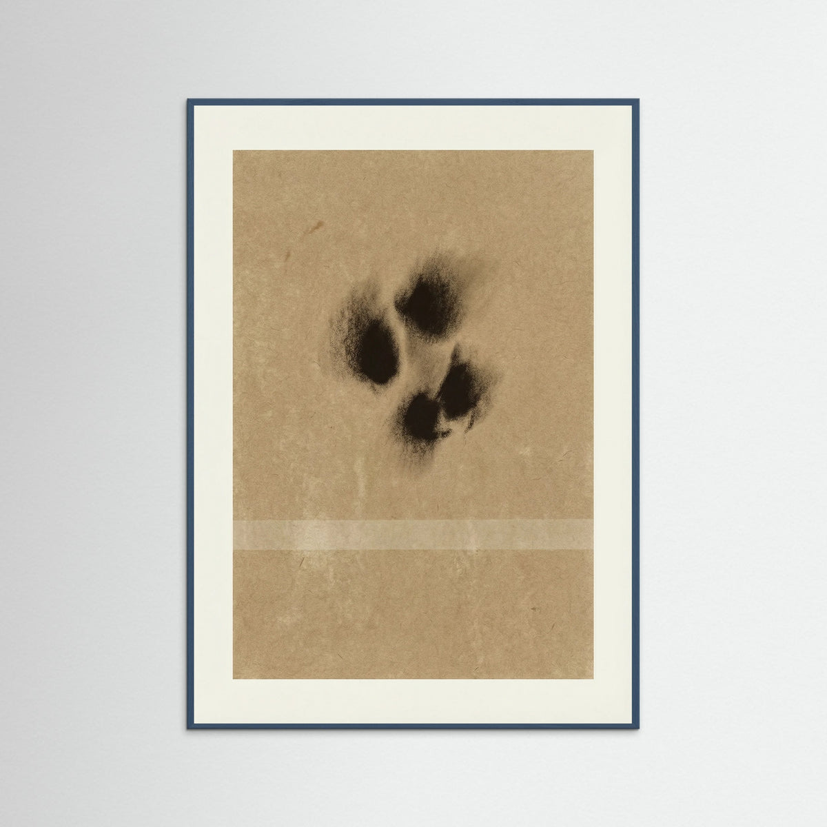 Teal Wood Ephemeral Marks