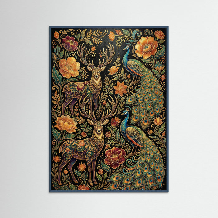 Teal Wood Eternal Bloom