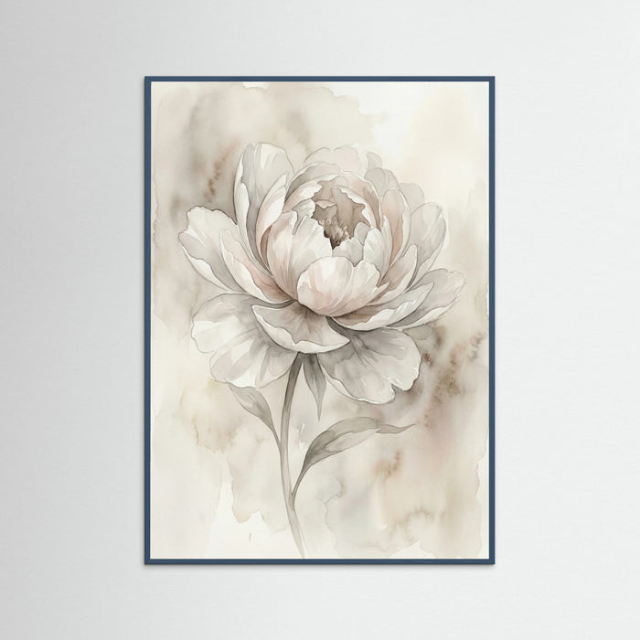 Teal Wood Ethereal Blooms