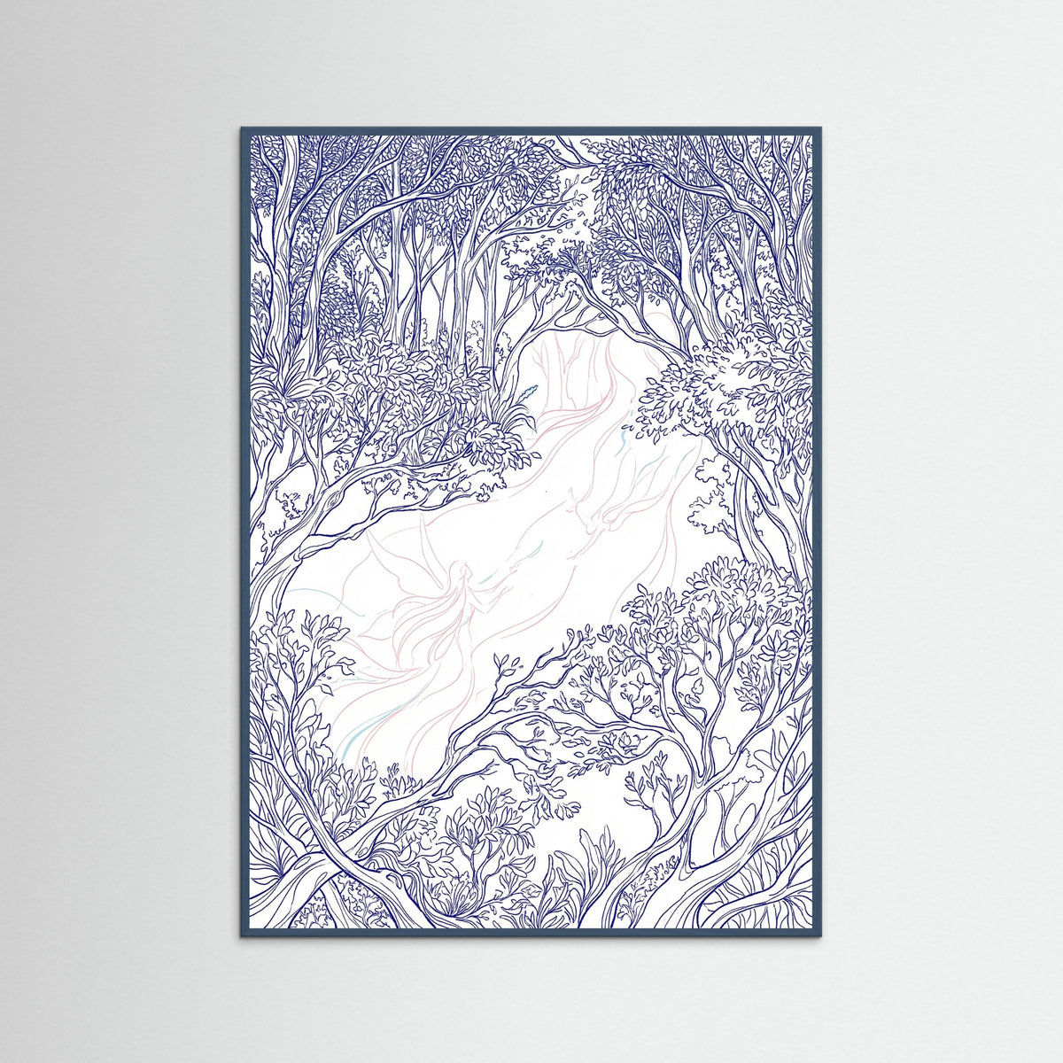 Teal Wood Ethereal Canopy