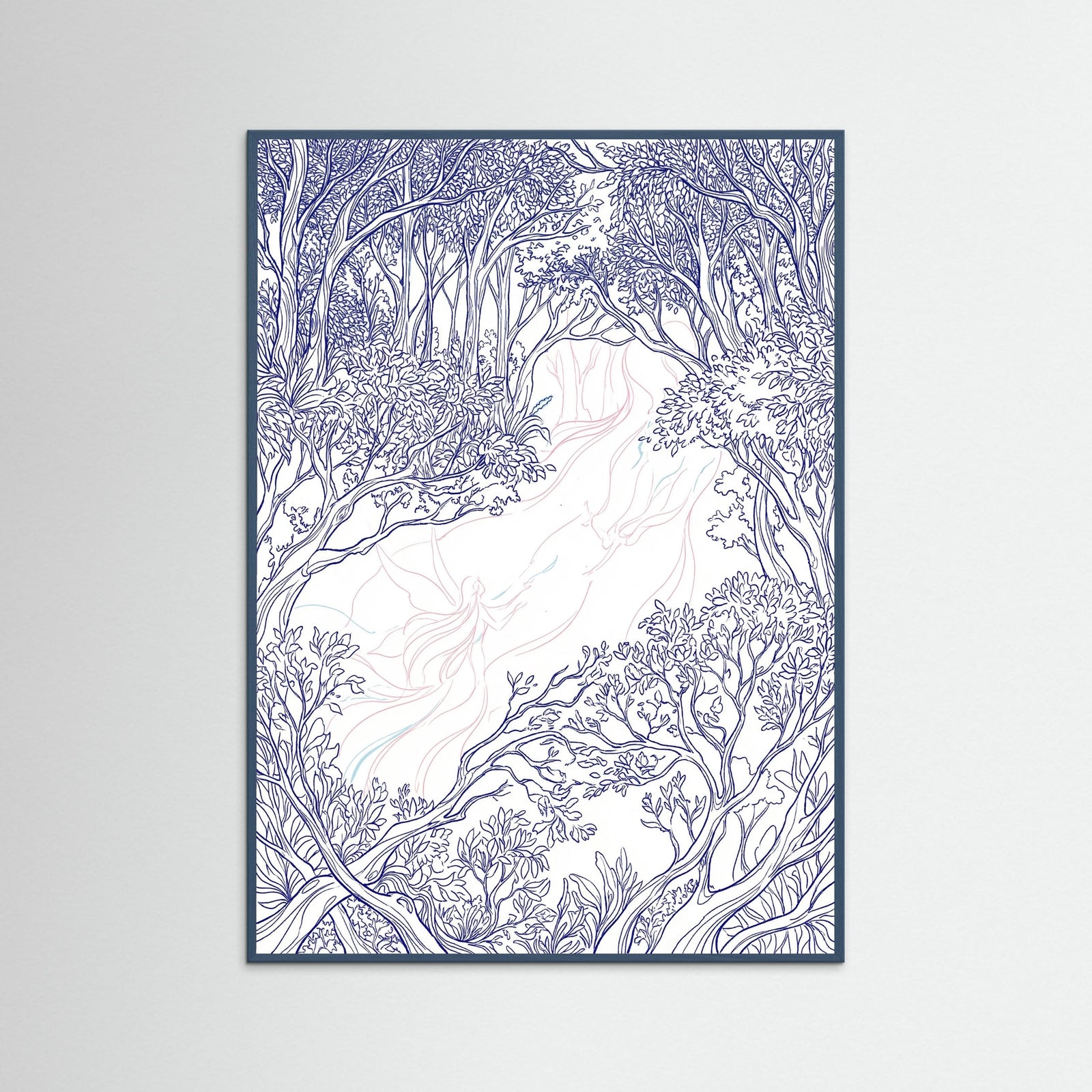 Teal Wood Ethereal Canopy