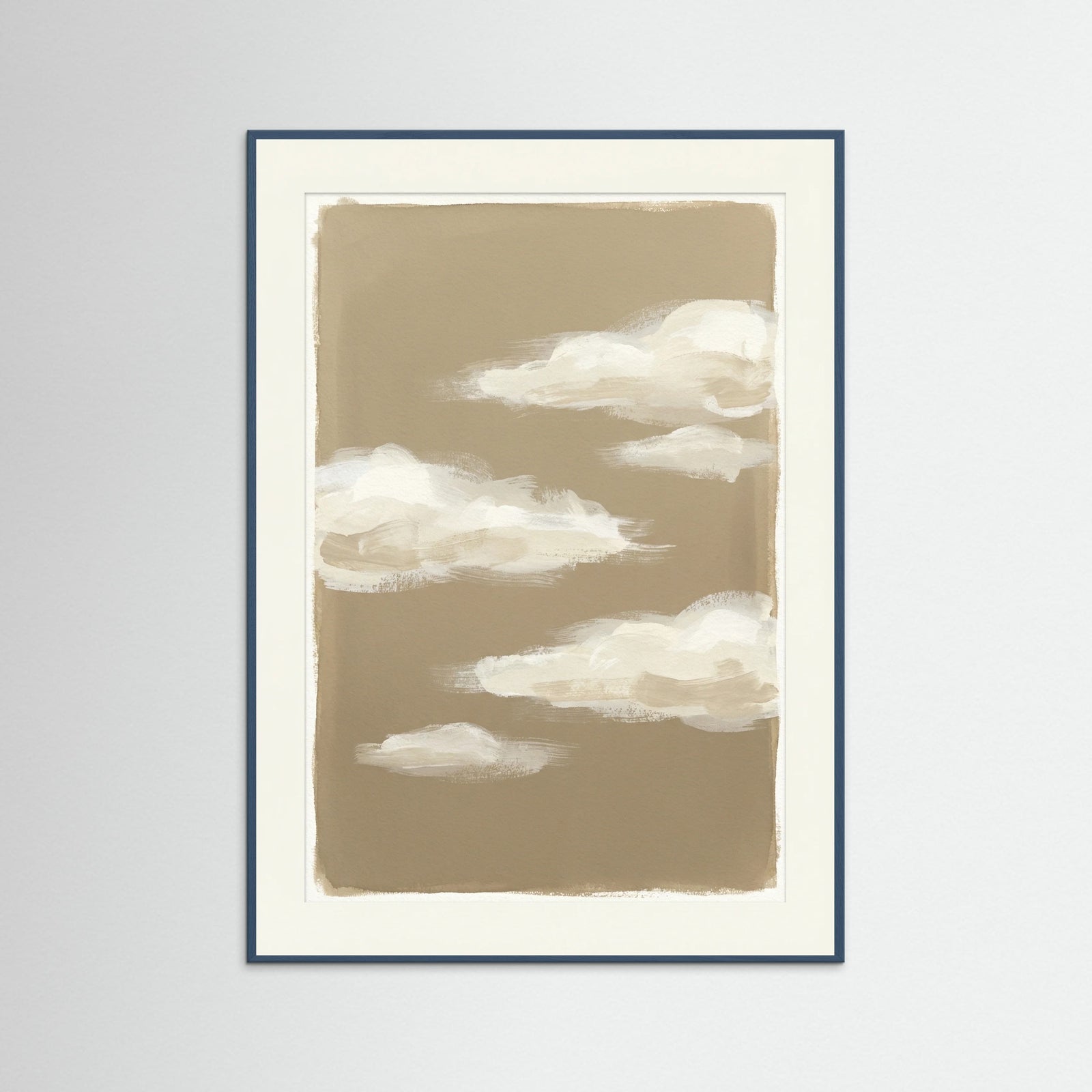 Teal Wood Ethereal Form Beige