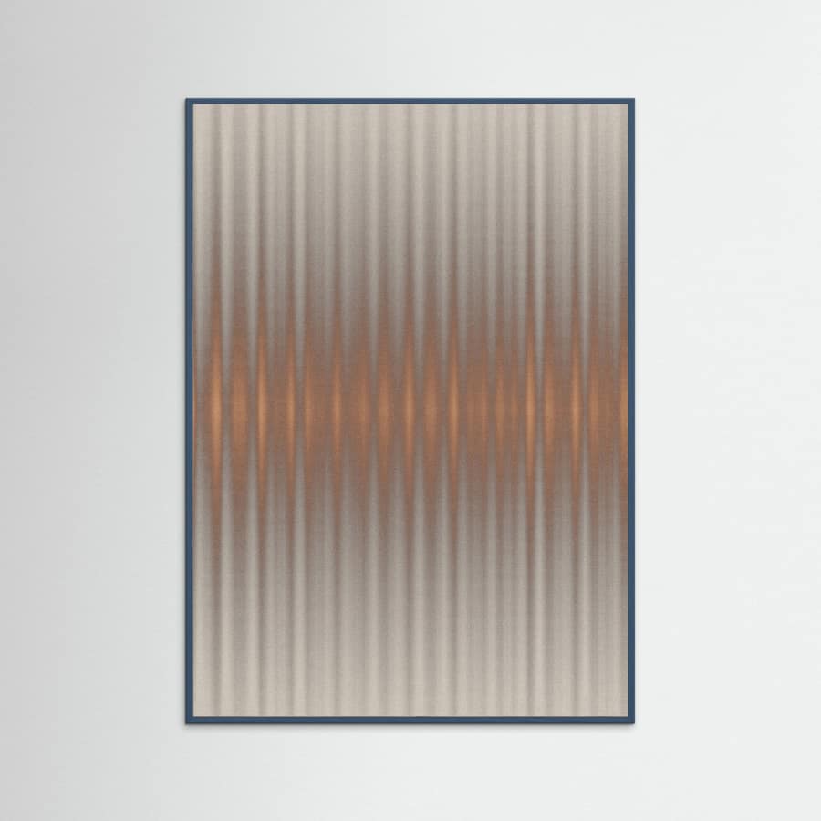 Euphoria - Gray and Orange Poster – plakat og kunsttryk