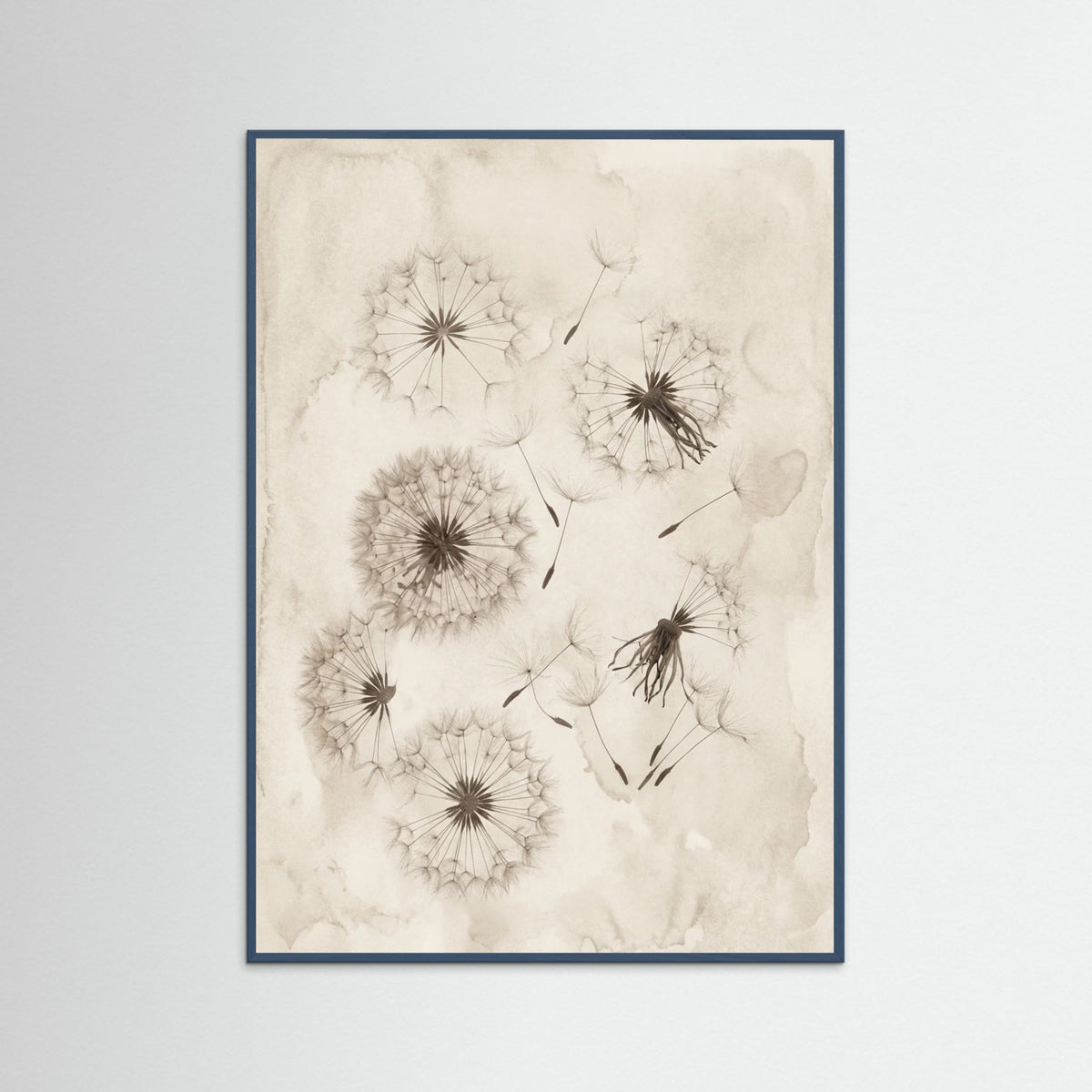 Teal Wood Fading Botanicals