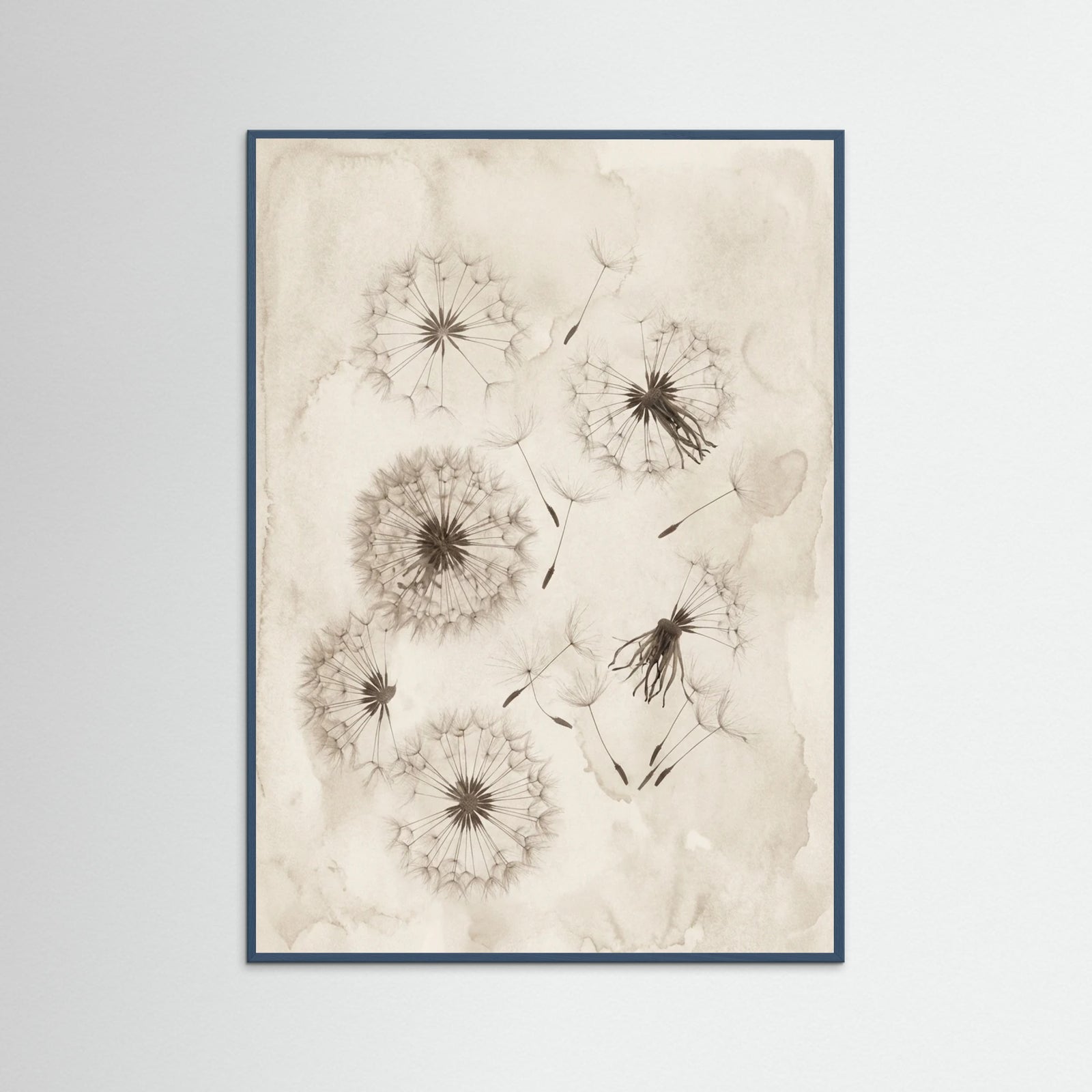 Teal Wood Fading Botanicals