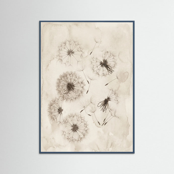 Teal Wood Fading Botanicals