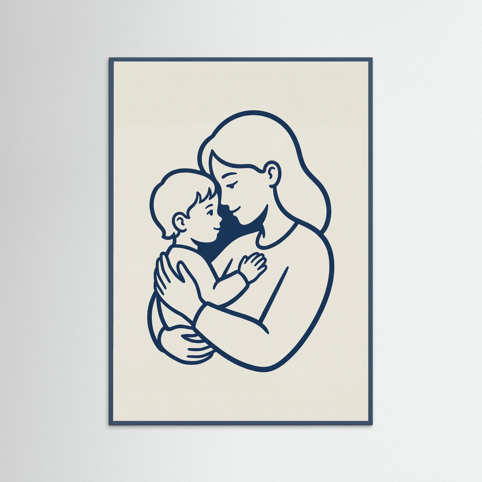 Teal Wood Fathers Embrace