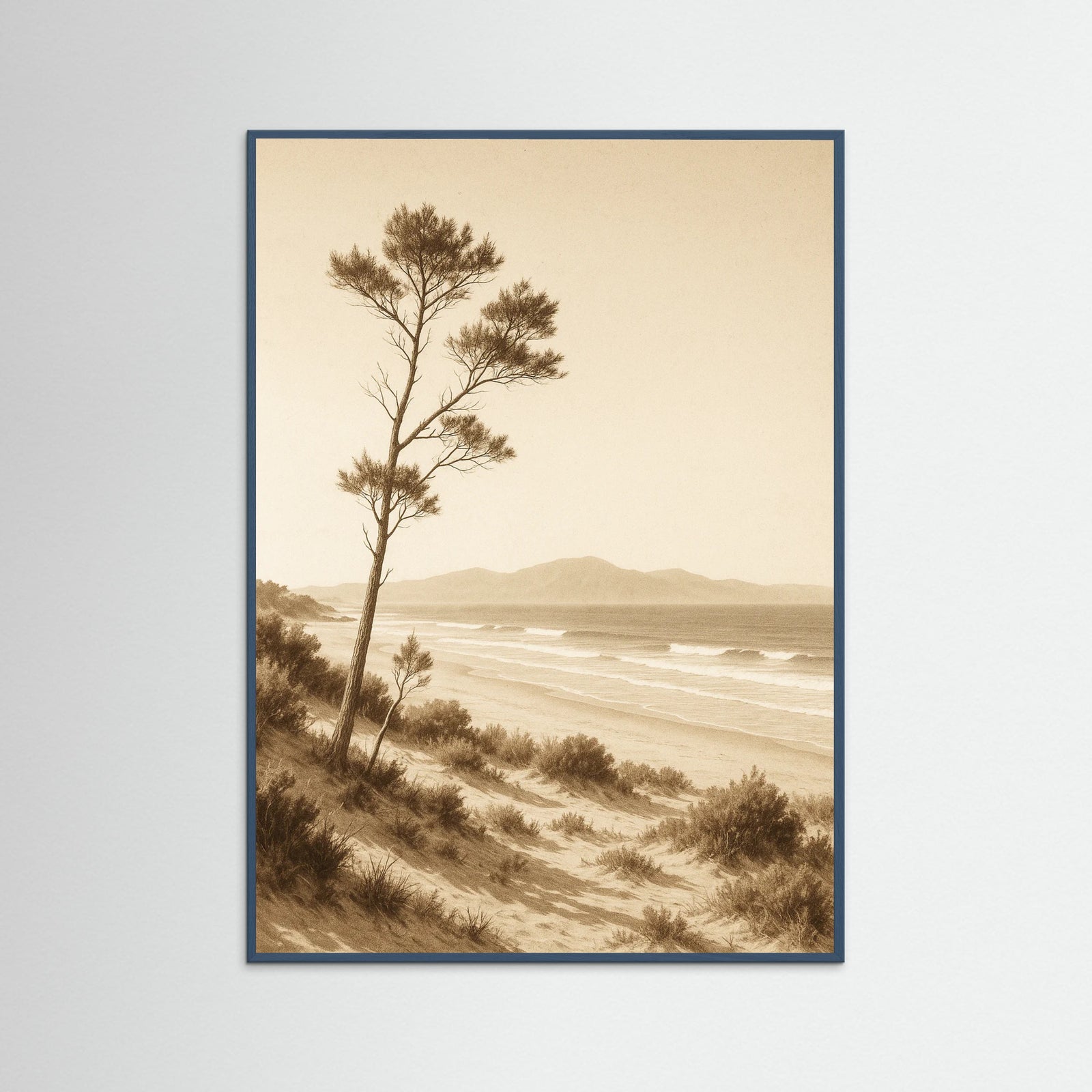 Teal Wood Feathered Wispers