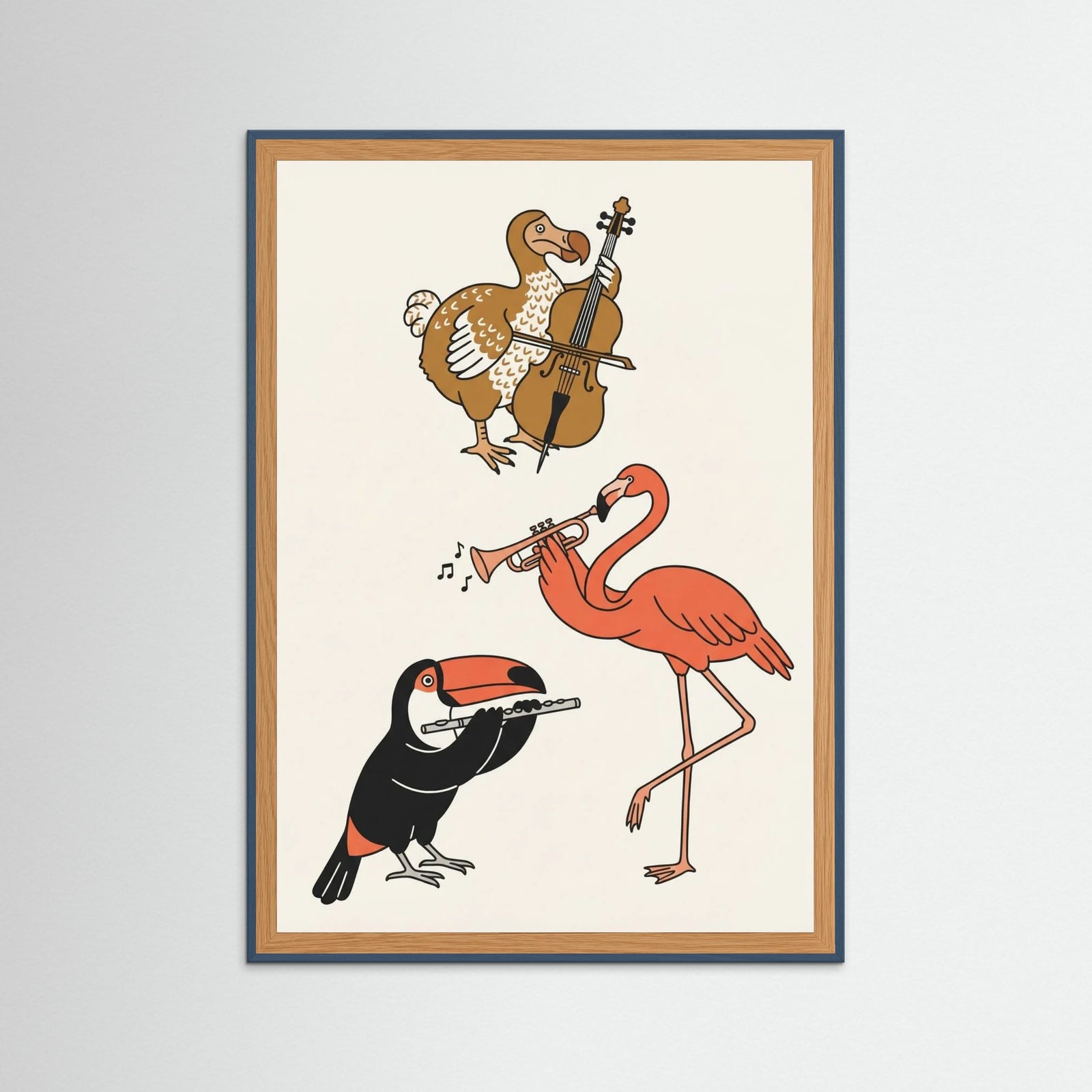 Teal Wood Feline Footwear Parade