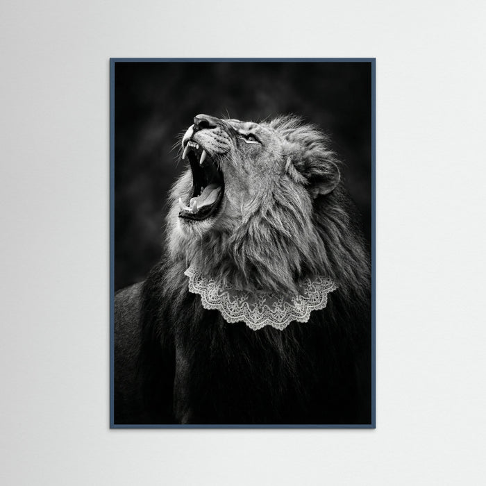 Teal Wood Feline Roar