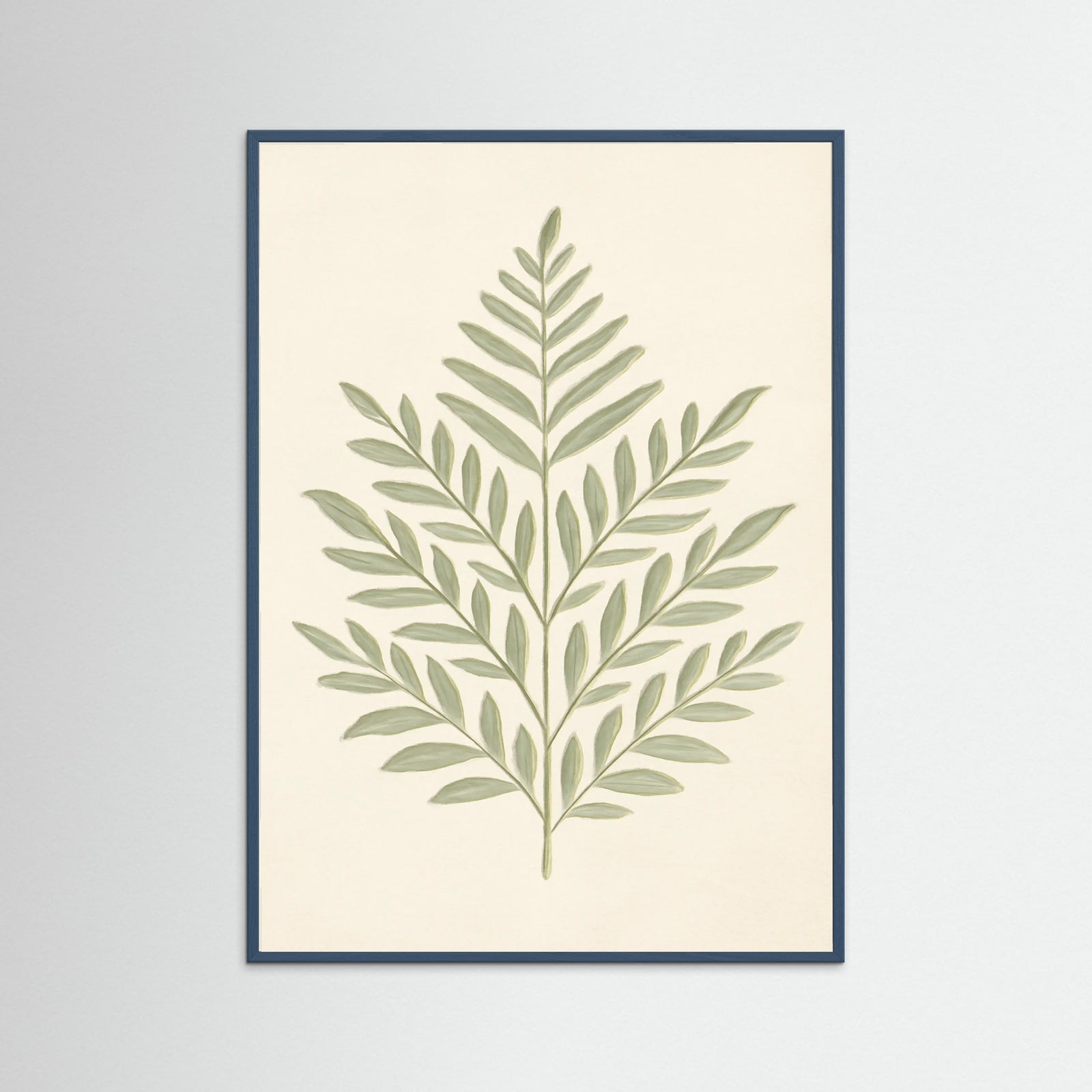 Teal Wood Fern Serenity