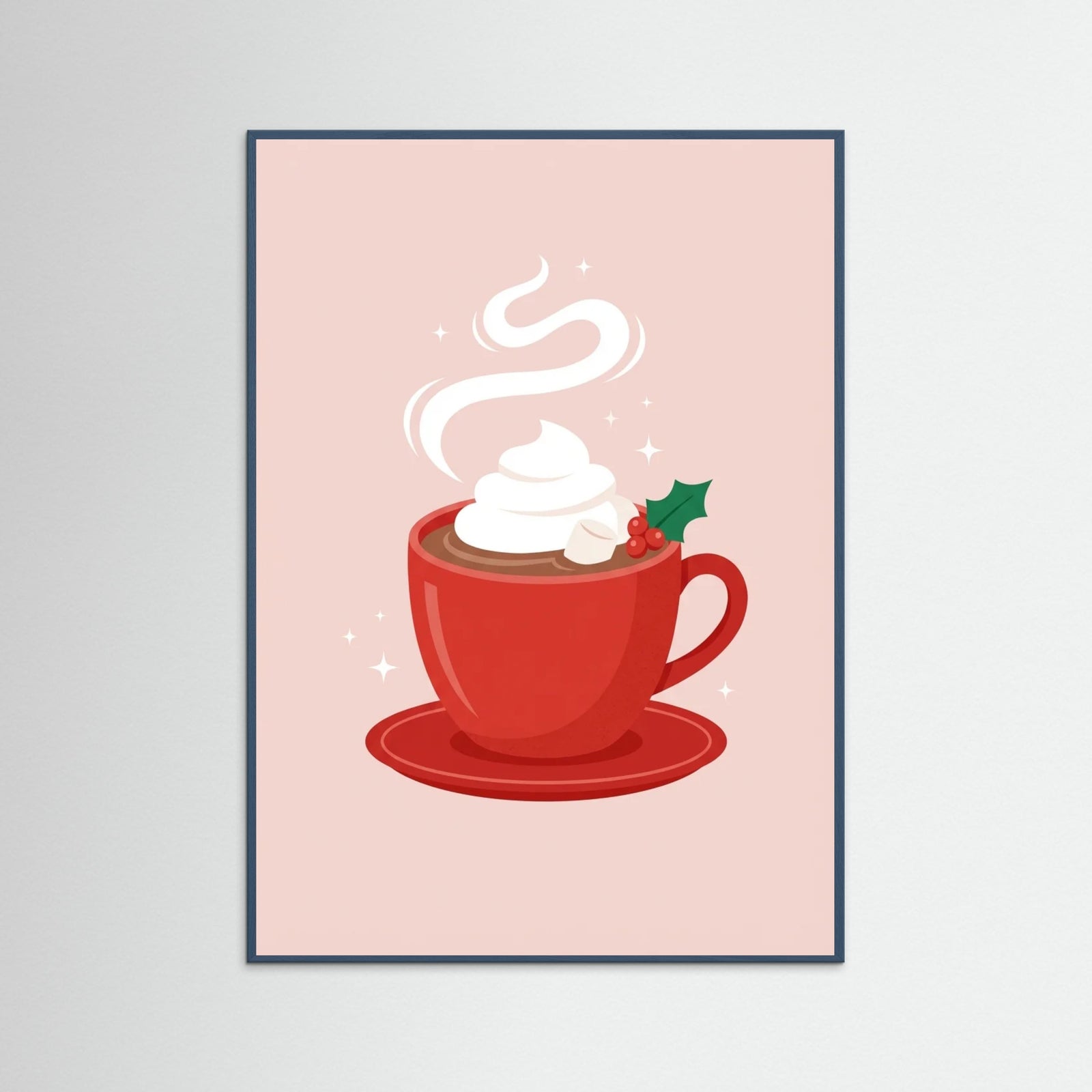 Teal Wood Festive Candy Canes