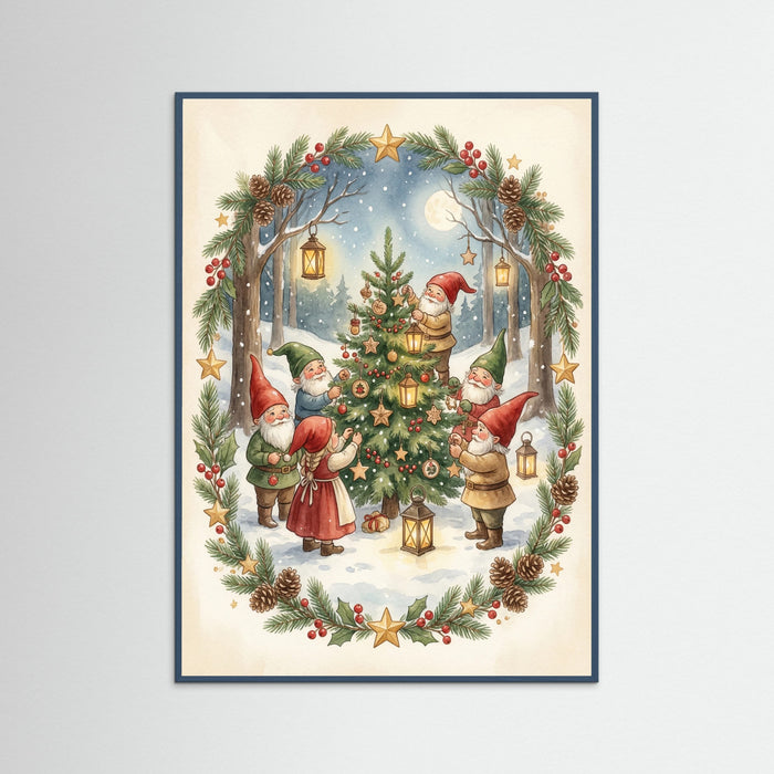 Teal Wood Festive Gnome Feast