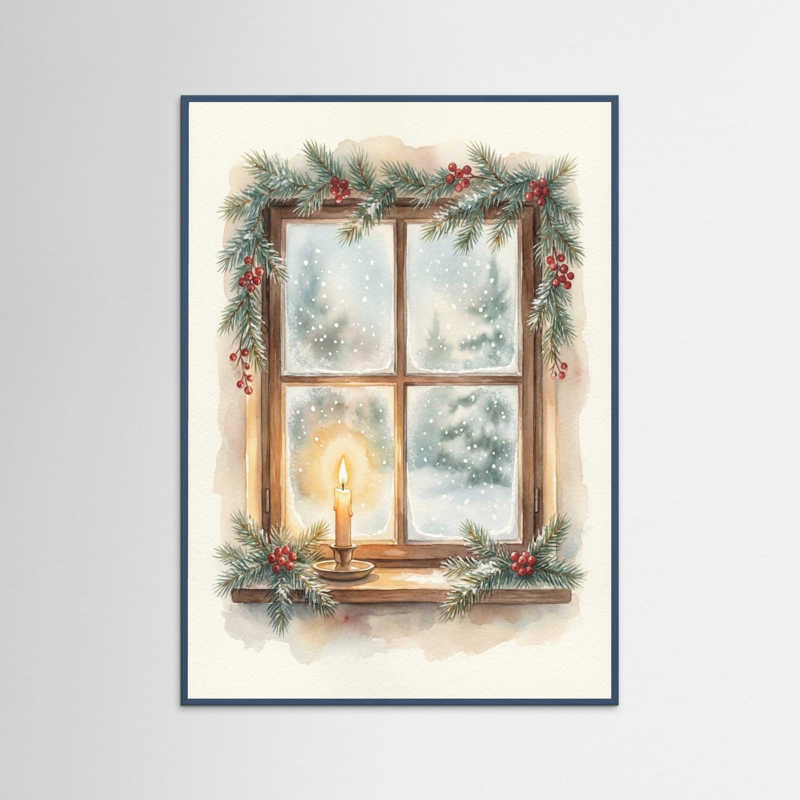 Teal Wood Festive Lantern