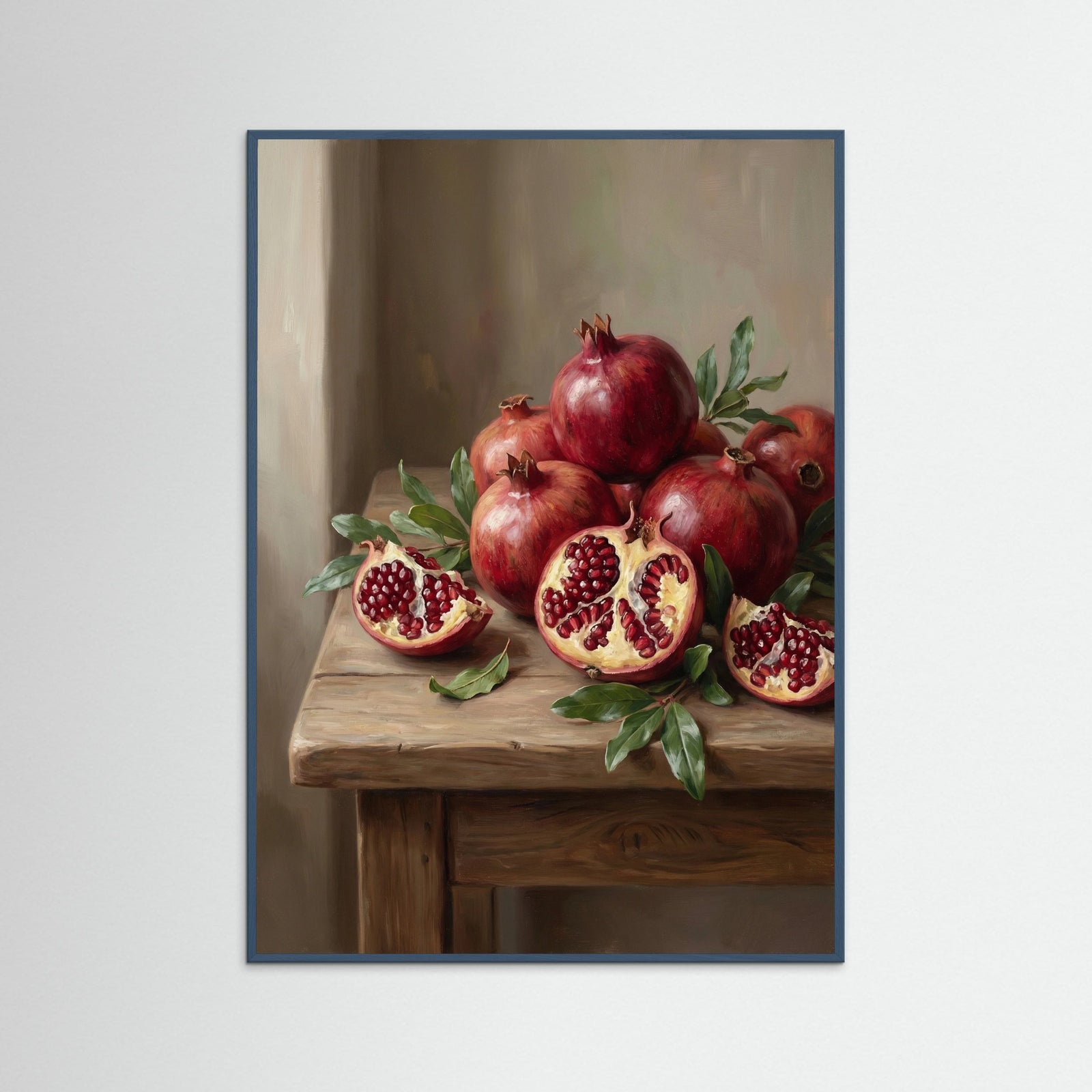 Teal Wood Fig Harvest Bowl