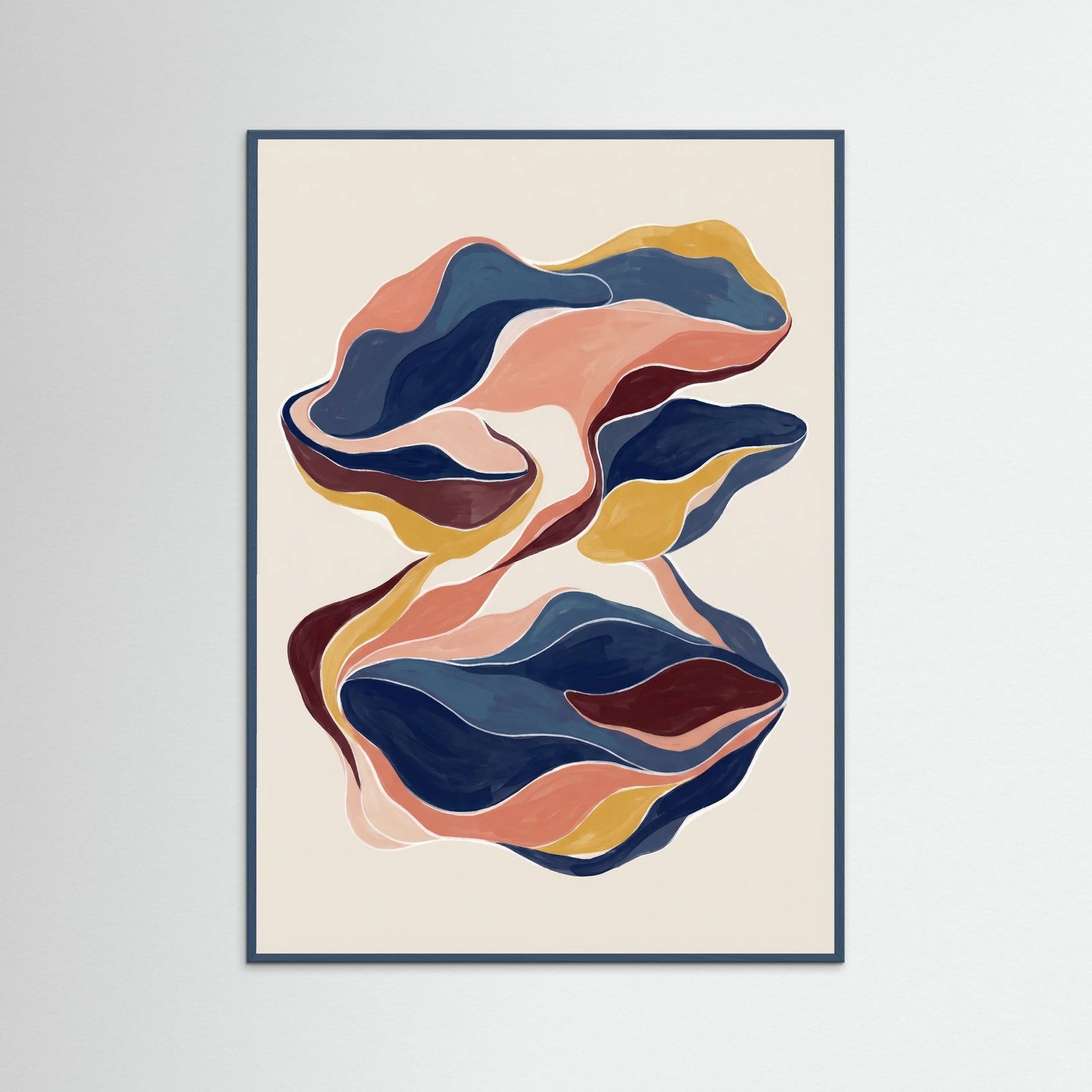 Teal Wood Figural Currents