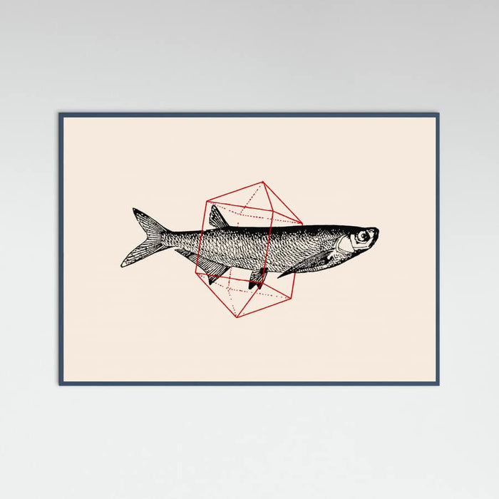 Fish In Geometrics Nº2 Poster – plakat og kunsttryk