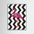 Flamingo heels Zigzag Poster – Poster und Kunstdruck