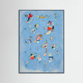 Teal Wood Floating Whimsy