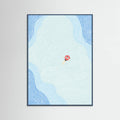 Floating in the Summer Ocean Poster – plakat og kunsttryk