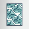 Teal Wood Flock Harmony