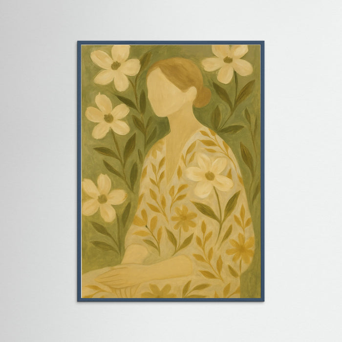 Teal Wood Floral Quiet