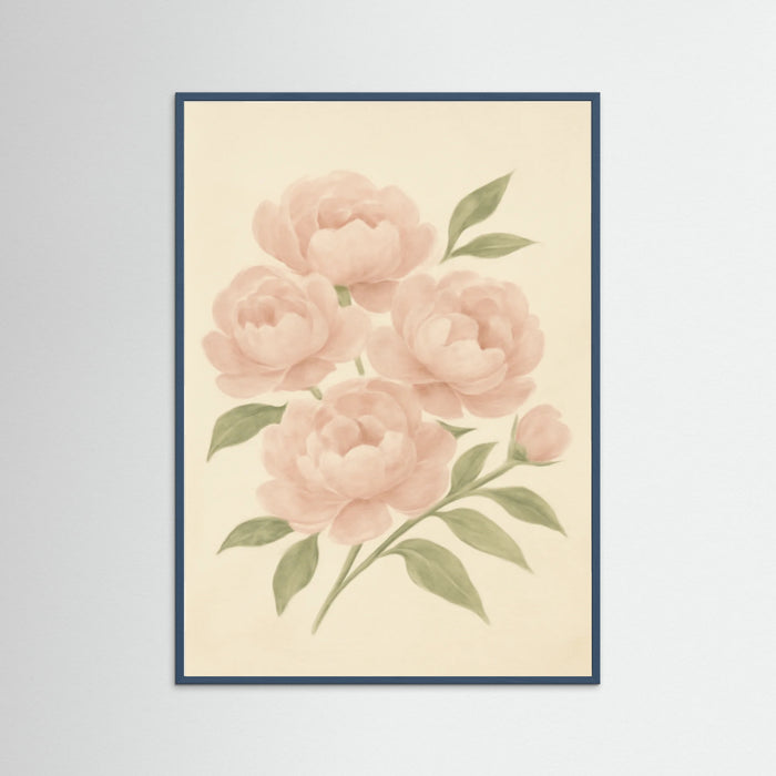 Teal Wood Floral Repose