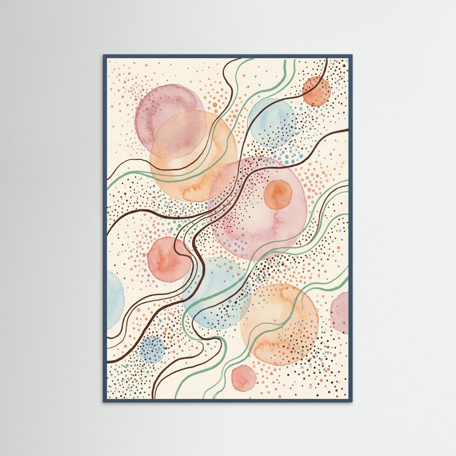 Teal Wood Flourishing Forms