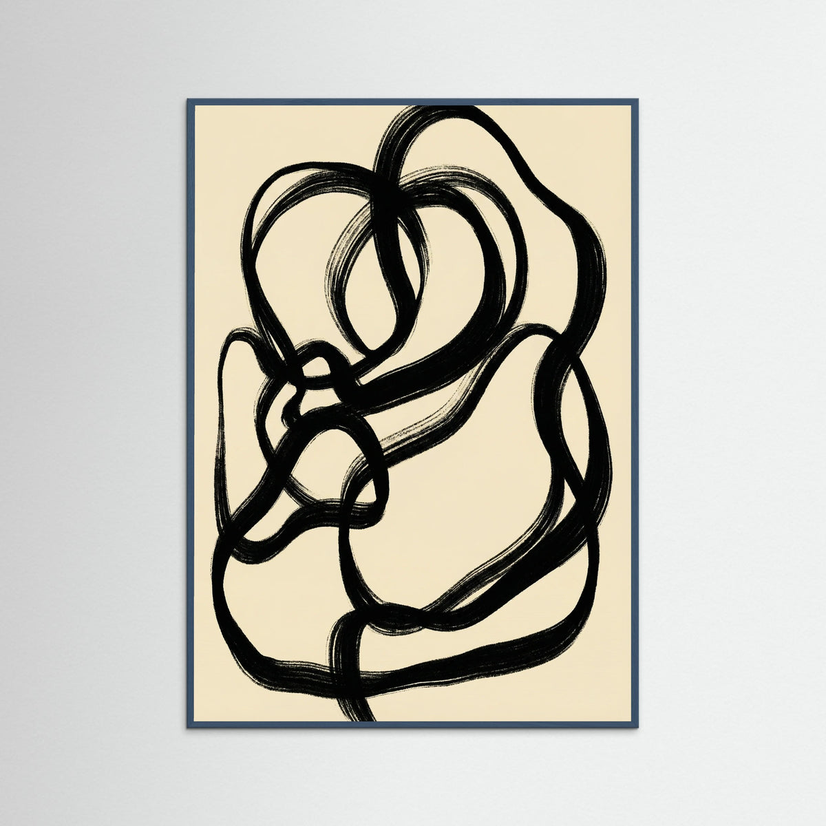 Teal Wood Flowing Abstraction