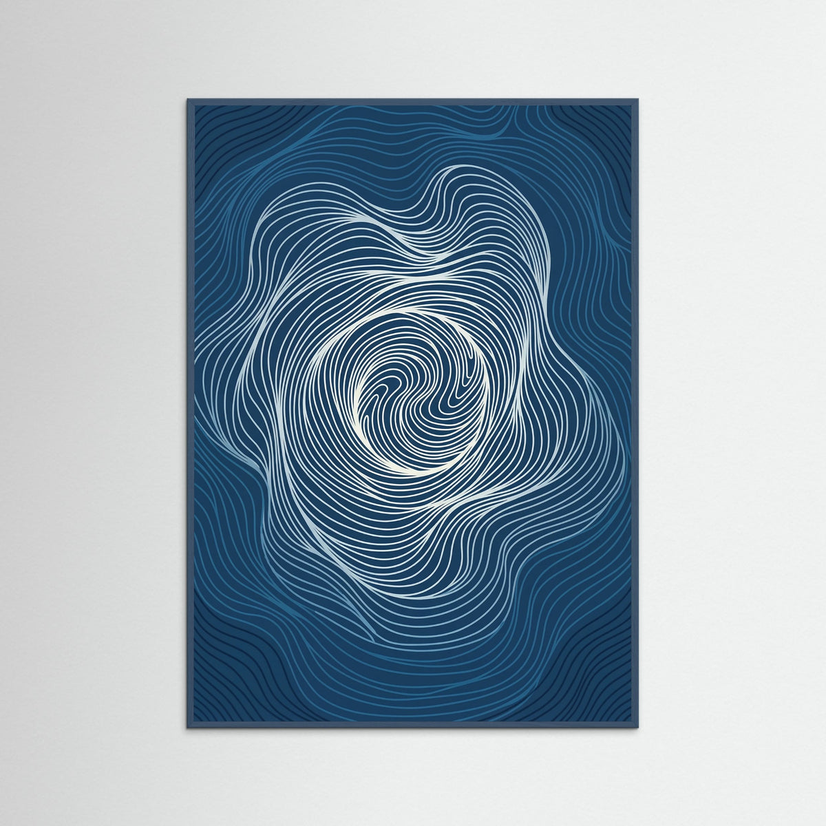 Teal Wood Flowing Contours