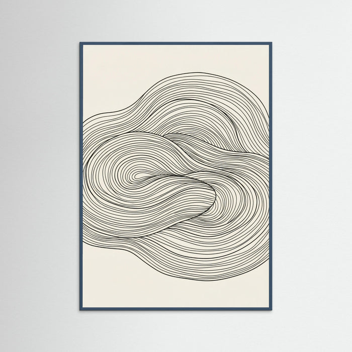 Teal Wood Flowing Forms