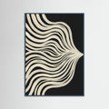 Teal Wood Fluid Contours