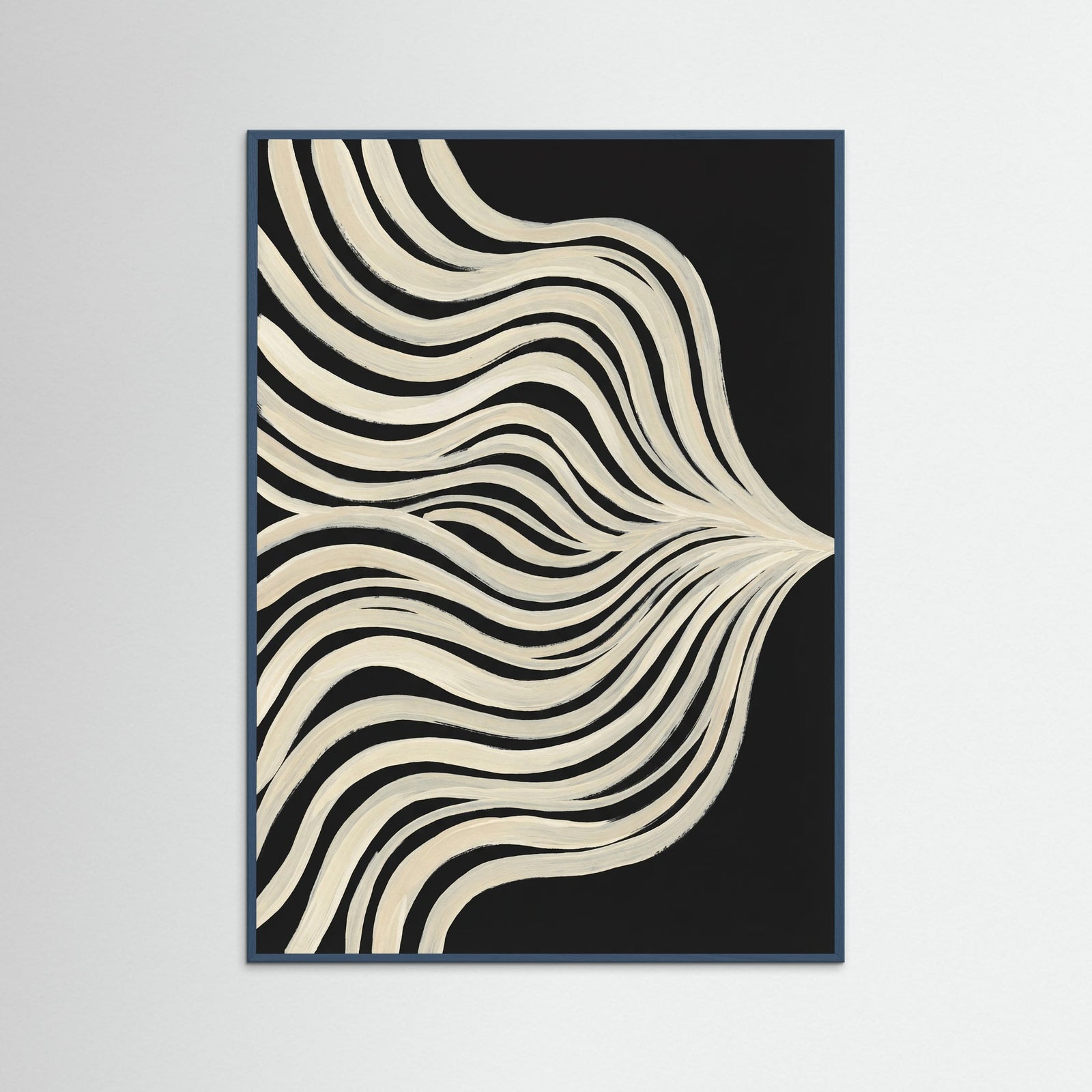 Teal Wood Fluid Contours