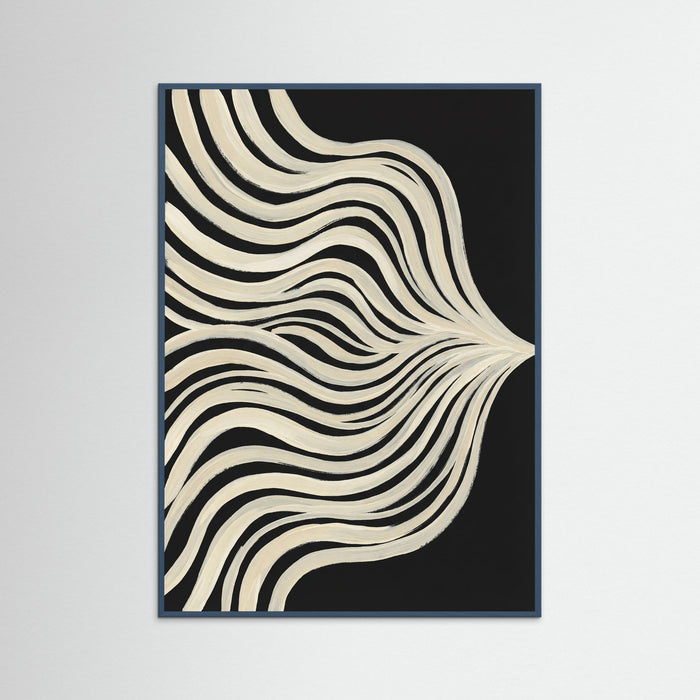 Teal Wood Fluid Contours