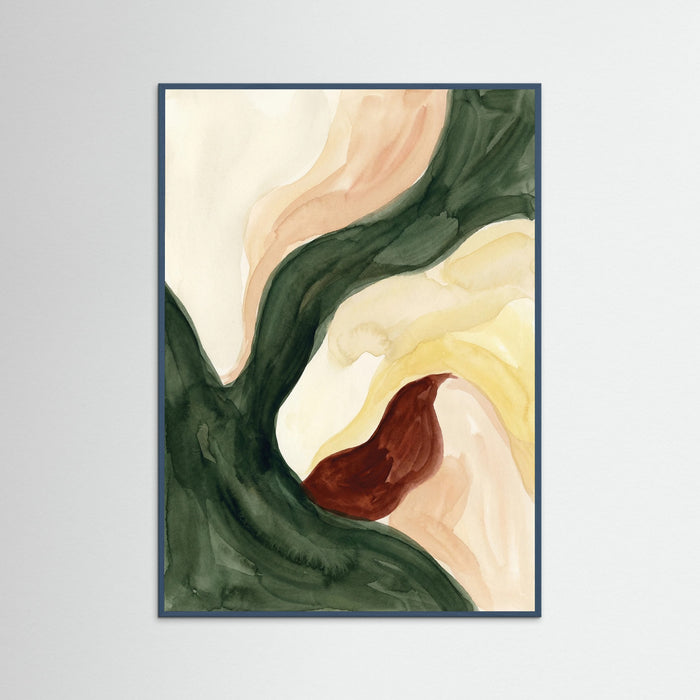 Teal Wood Fluid Earth Forms
