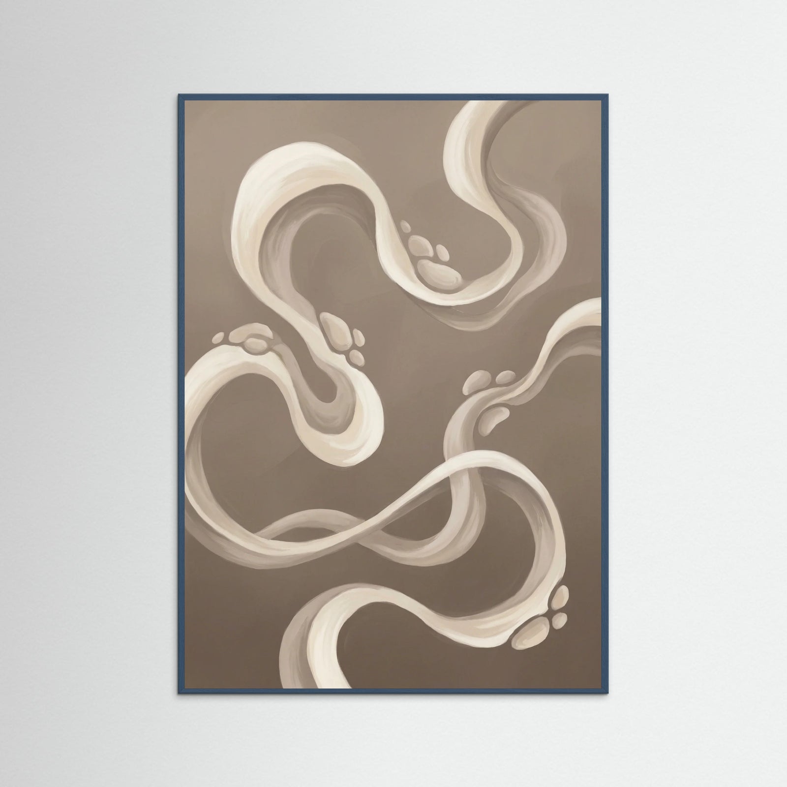 Teal Wood Fluid Forms