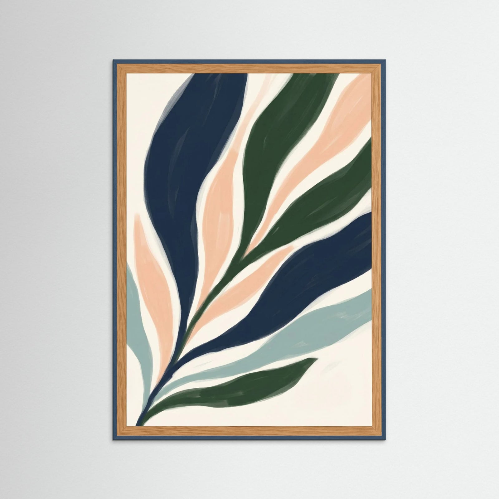 Teal Wood Fluid Serenity