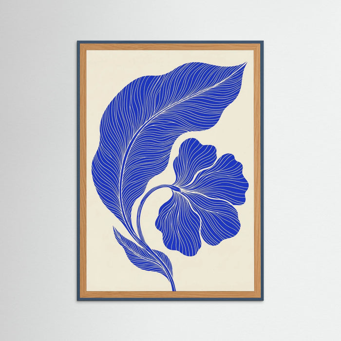 Teal Wood Fluid Silhouette