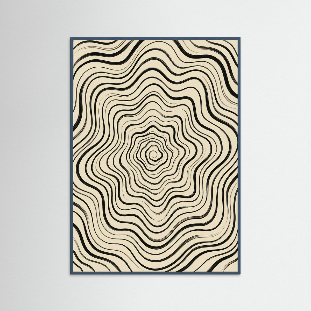 Teal Wood Fluid Stripes