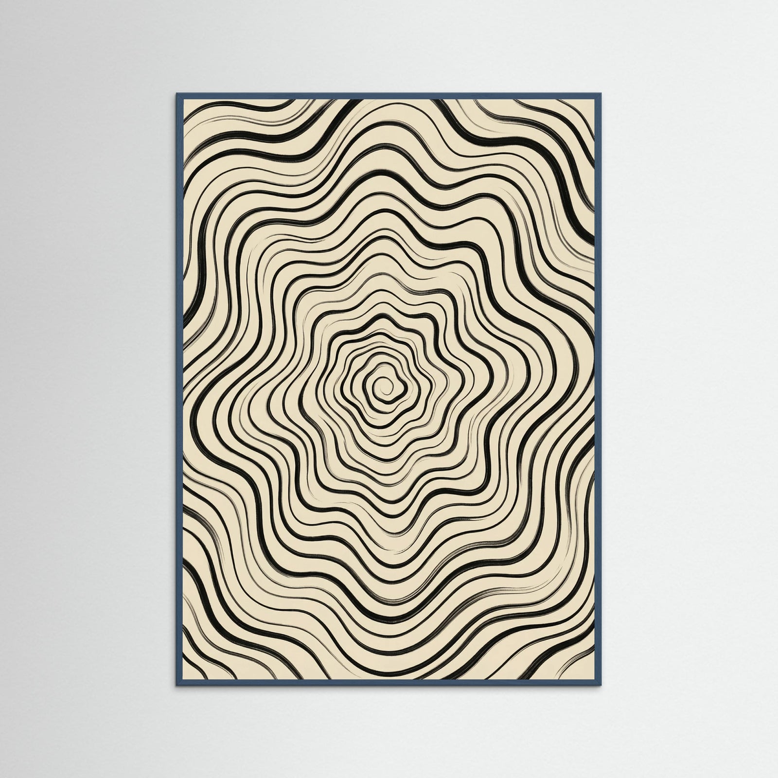 Teal Wood Fluid Stripes