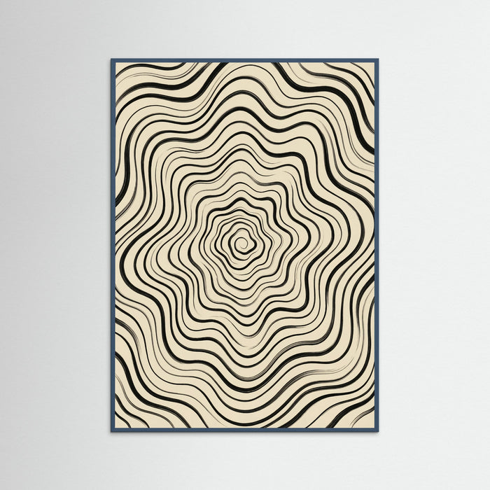 Teal Wood Fluid Stripes