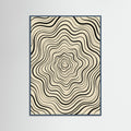 Teal Wood Fluid Stripes