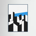 Teal Wood Fragmented Urbanism